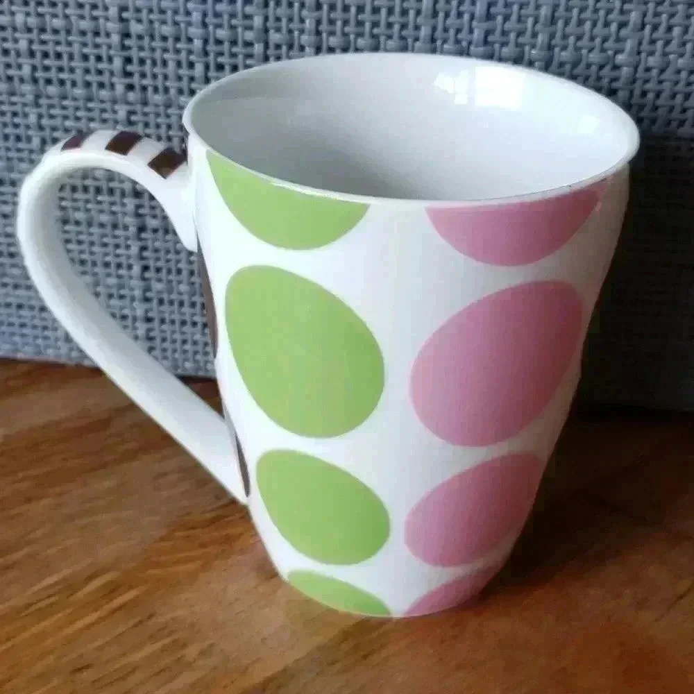 Girlfriends Shopping Coffee Cup Mug Polkadot‎